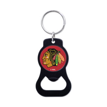Chicago Blackhawks privjesak s otvaračem Black Ring