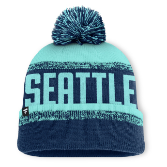 Seattle Kraken zimske kape Thrive Cuffed Pom