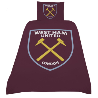West Ham United posteljina za jedan krevet Crest Single