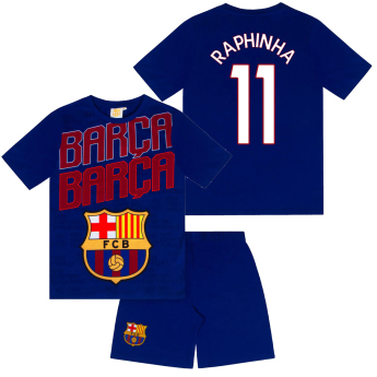 FC Barcelona dječja pidžama Short Raphinha