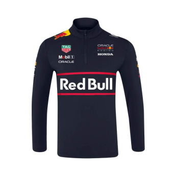 Red Bull Racing muška majica 1/4 Zip official Teamline Replica navy F1 Team 2025