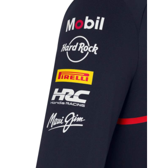 Red Bull Racing muška majica 1/4 Zip official Teamline Replica navy F1 Team 2025