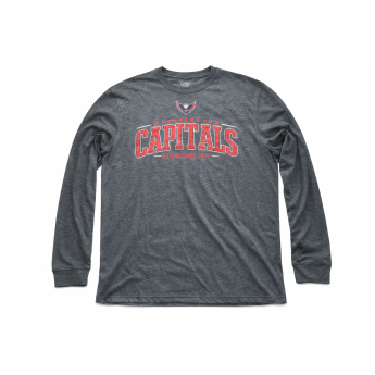 Washington Capitals pánské tričko s dlouhým rukávem blue Mesh Text LS