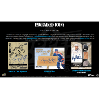 NHL boxovi NHL hokejske karte 2024-25 Upper Deck Engrained Icons Vol. 1 Hockey Hobby Box