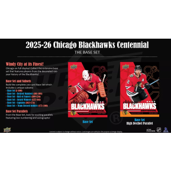 NHL boxovi NHL hokejske karte 2025-26 Upper Deck Chicago Blackhawks NHL Centennial Hobby Box