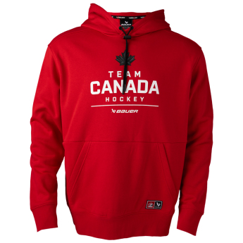 Hokejaške reprezentacije muška majica s kapuljačom CANADA Bauer Olympic red