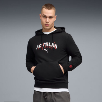 AC Milan muška majica s kapuljačom Culture black