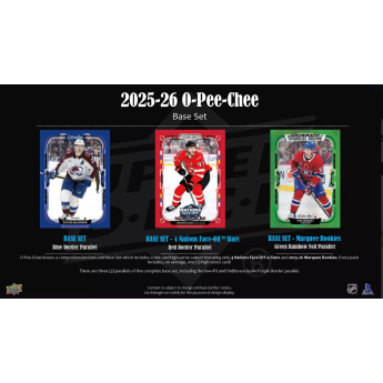 NHL boxovi NHL hokejske karte 2025-26 Upper Deck O-Pee-Chee Hobby Box
