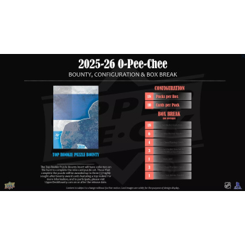 NHL boxovi NHL hokejske karte 2025-26 Upper Deck O-Pee-Chee Hobby Box