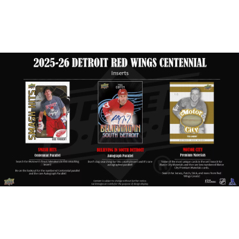 NHL boxovi NHL hokejske karte Detroit Red Wings NHL Centennial Hobby Box