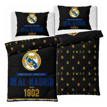 Real Madrid posteljina za jedan krevet black