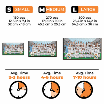 Real Madrid drvene puzzle 25/26 Team 500 pcs