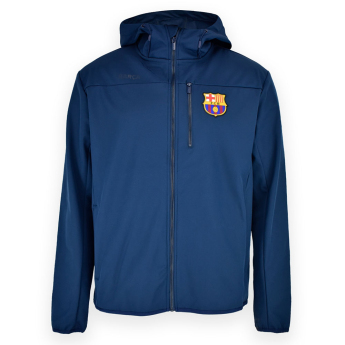 FC Barcelona muška jakna s kapuljačom Softshell navy light