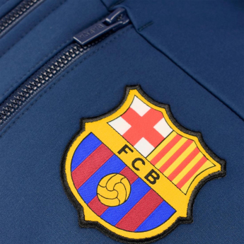 FC Barcelona muška jakna s kapuljačom Softshell navy light
