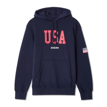 Hokejaške reprezentacije muška majica s kapuljačom USA Flag navy