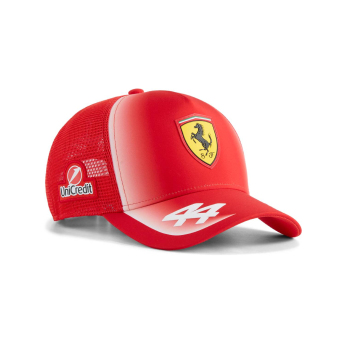 Ferrari kapa za bejzbol Lewis Hamilton #44 Trucker red F1 Team 2026