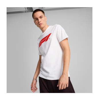 Formule 1 muška majica logo white 2026