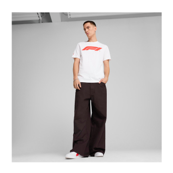 Formule 1 muška majica logo white 2026