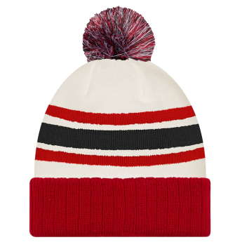 Hokejaške reprezentacije zimske kape Canada Milano Cortina 2026 Winter Olympics Striped Cuffed Knit Hat with Pom