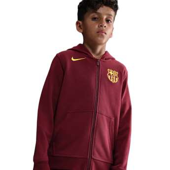 FC Barcelona dječja majica s kapuljačom Zip Club red