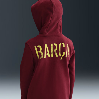FC Barcelona dječja majica s kapuljačom Zip Club red