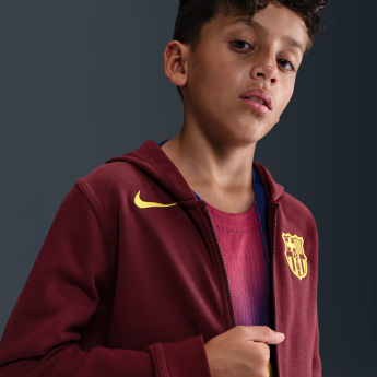 FC Barcelona dječja majica s kapuljačom Zip Club red
