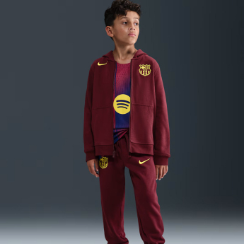 FC Barcelona dječja majica s kapuljačom Zip Club red