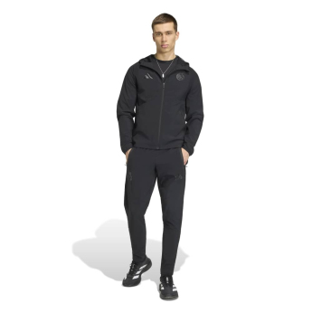 Real Madrid muška jakna s kapuljačom Travel Windbreaker black