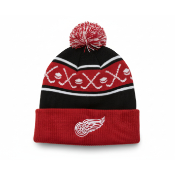 Detroit Red Wings dječja zimska kapa Face-Off Cuff Pom
