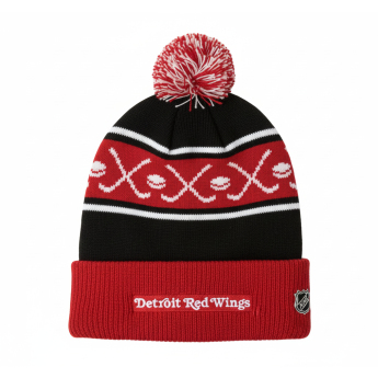 Detroit Red Wings dječja zimska kapa Face-Off Cuff Pom