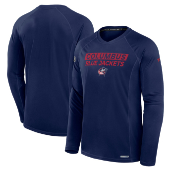 Columbus Blue Jackets pánské tričko s dlouhým rukávem Authentic Pro Rink Tech navy