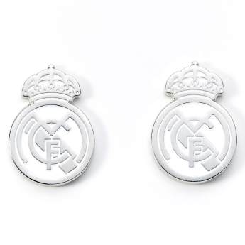 Real Madrid manšete Silver Plated Formed Cufflinks
