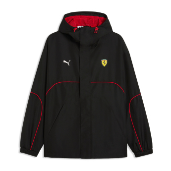 Ferrari muška jakna s kapuljačom Rain black F1 Team 2026