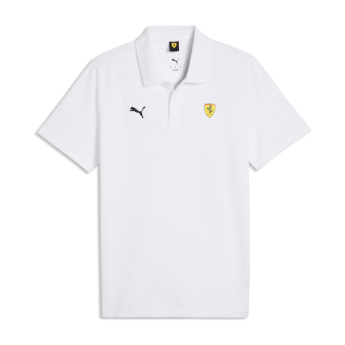 Ferrari muška polo majica Logo small white F1 Team 2026