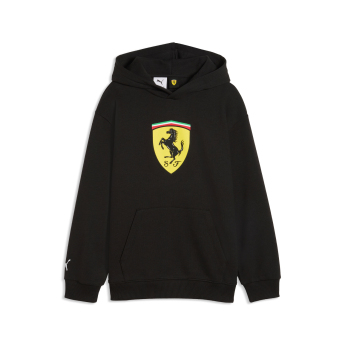 Ferrari dječja majica s kapuljačom Large Logo black F1 Team 2026