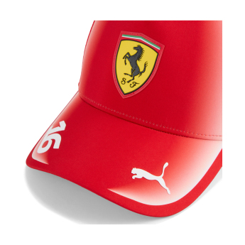 Ferrari kapa za bejzbol Charles Leclerc #16 Trucker red F1Team 2026