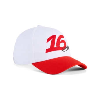 Ferrari kapa za bejzbol Charles Leclerc #16 white Graphic F1 Team 2026