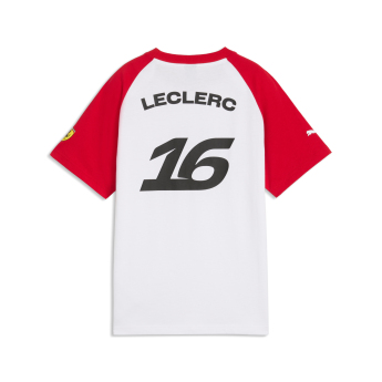 Ferrari dječja majica Charles Leclerc #16 Graphic white F1 Team 2026