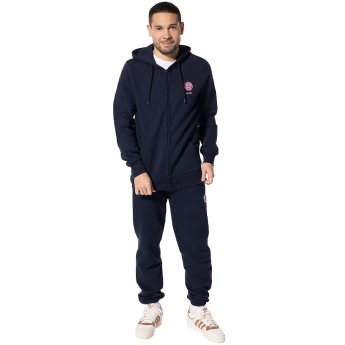 Bayern München muška majica s kapuljačom Hooded Zip navy