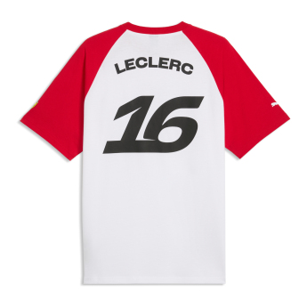 Ferrari muška majica Charles Leclerc #16 Graphic white F1 Team 2026