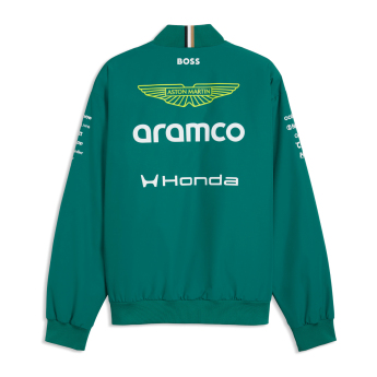 Aston Martin muška jakna Bomber green official Teamline Replica F1 Team 2026