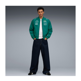 Aston Martin muška jakna Bomber green official Teamline Replica F1 Team 2026