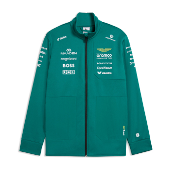 Aston Martin muška jakna softshell green official Teamline Replica F1 Team 2026