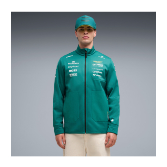 Aston Martin muška jakna softshell green official Teamline Replica F1 Team 2026