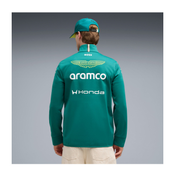 Aston Martin muška jakna softshell green official Teamline Replica F1 Team 2026