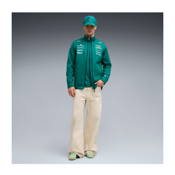 Aston Martin muška jakna softshell green official Teamline Replica F1 Team 2026