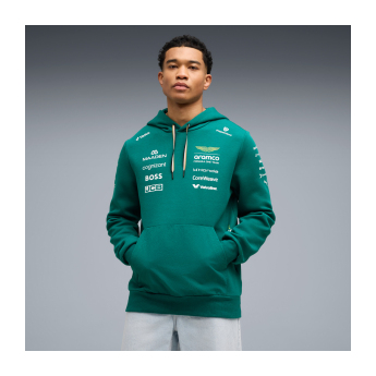 Aston Martin muška majica s kapuljačom green official Teamline Replica F1 Team 2026