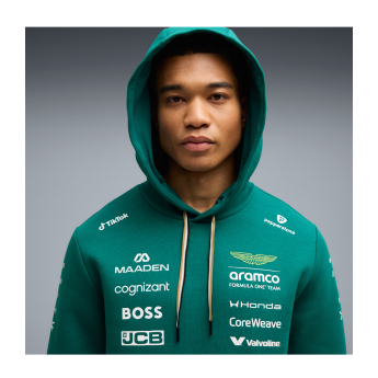 Aston Martin muška majica s kapuljačom green official Teamline Replica F1 Team 2026