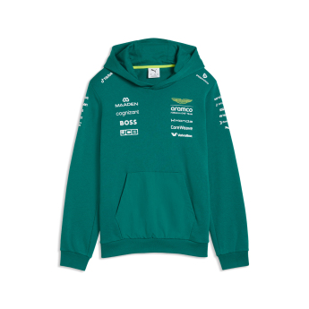Aston Martin dječja majica s kapuljačom green official Teamline Replica F1 Team 2026