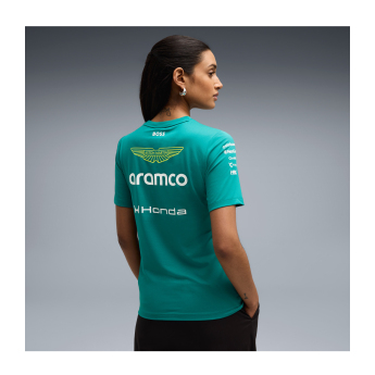 Aston Martin ženska majica green official Teamline Replica F1 Team 2026